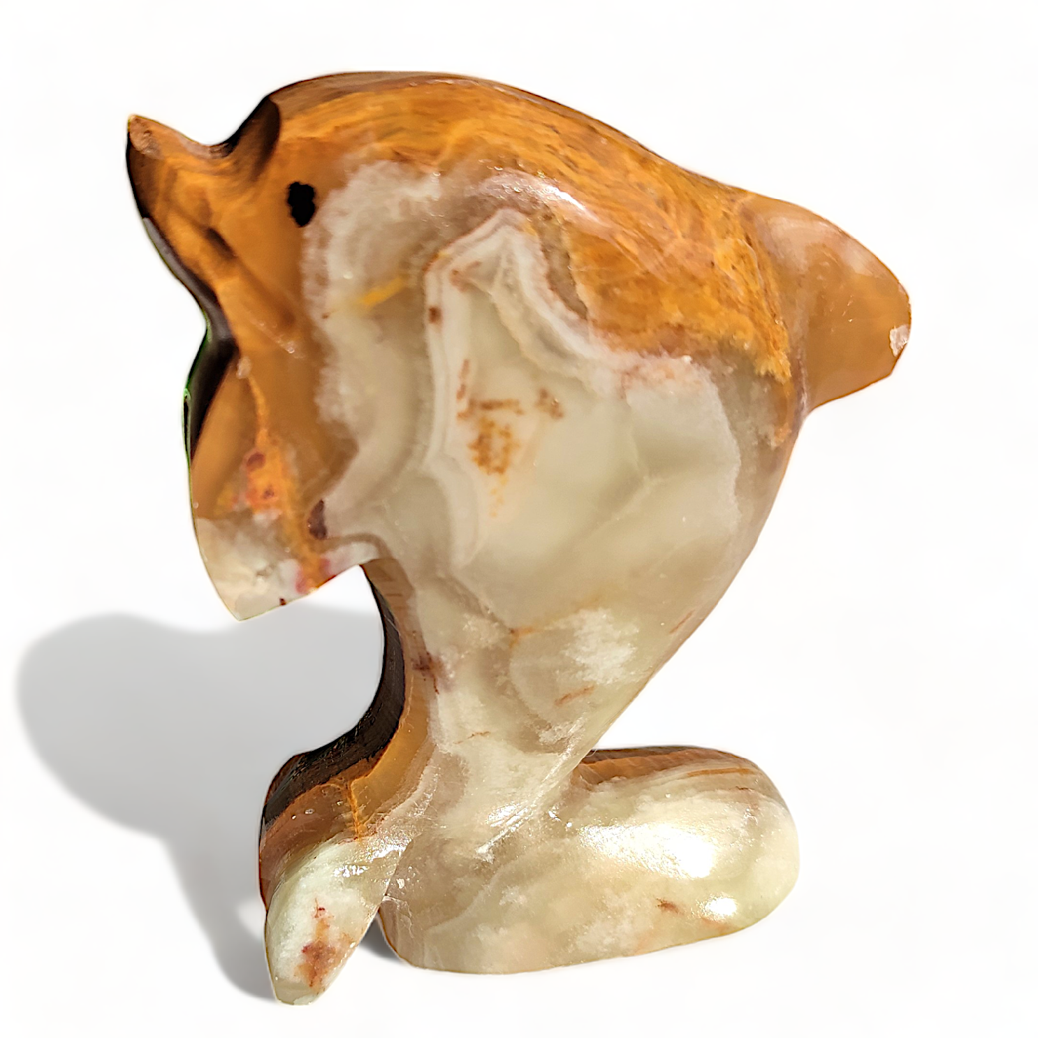 ONYX ZELENÝ delfín 8cm