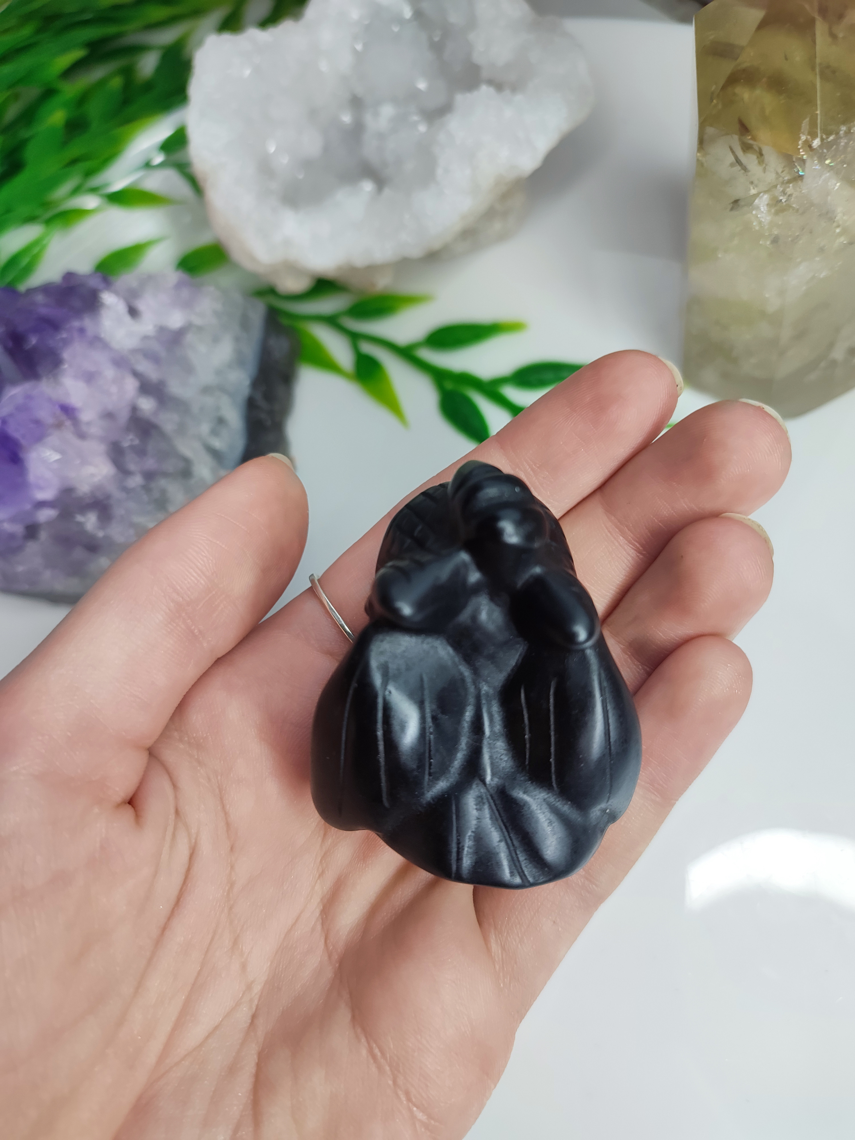 OBSIDIÁN drak 5cm