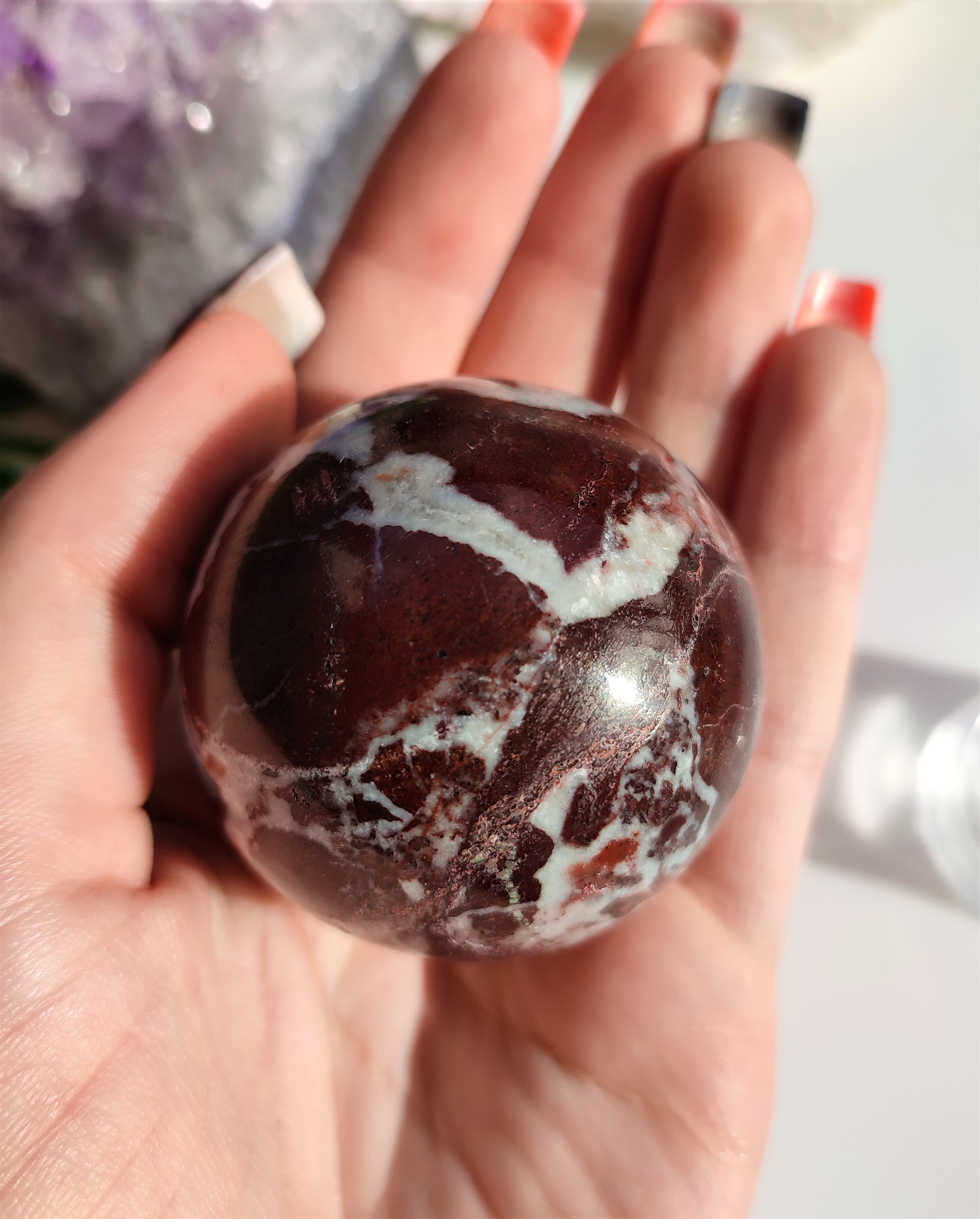 ONYX ČERVENÝ koule 5cm