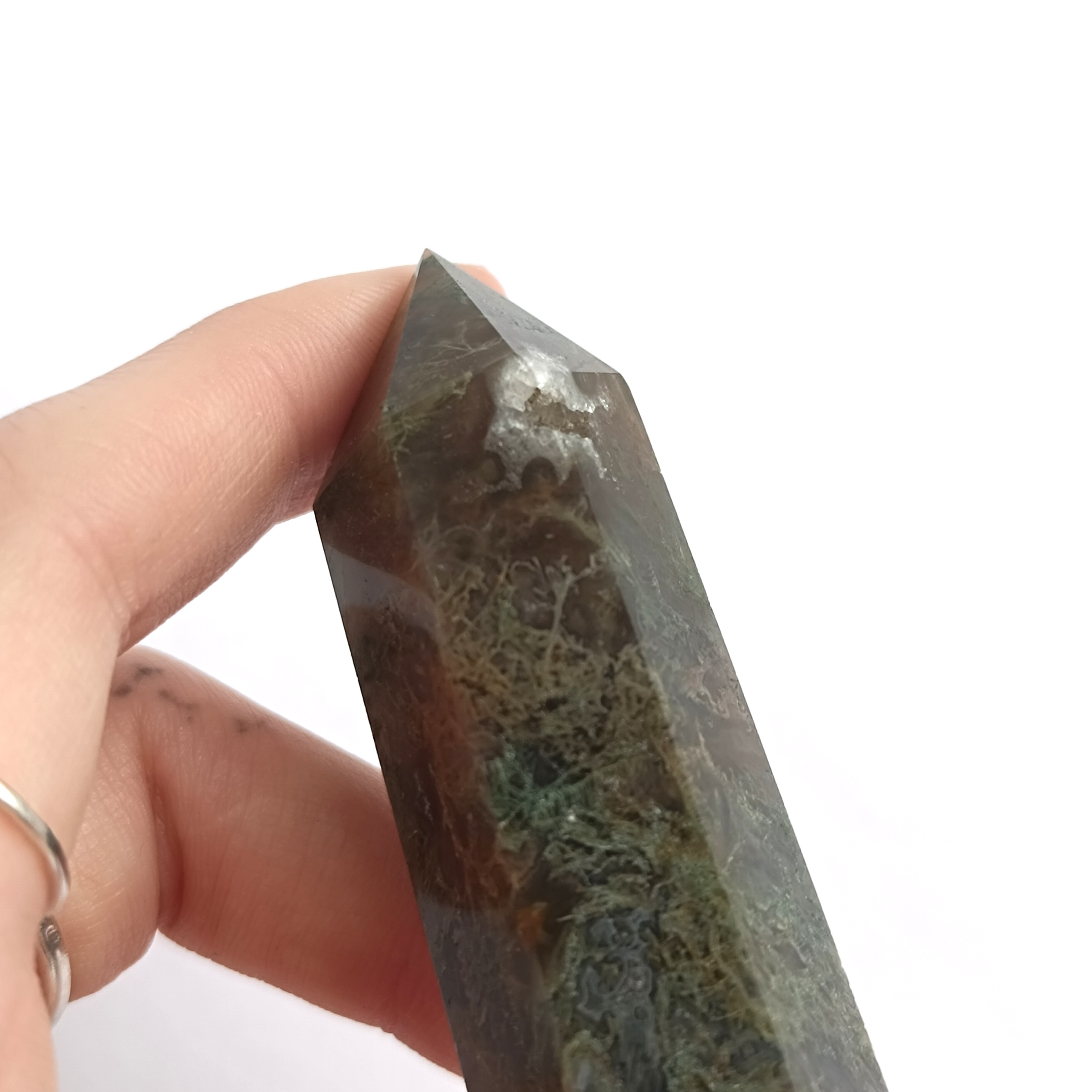 ACHÁT MECHOVÝ obelisk č.3 69,7g