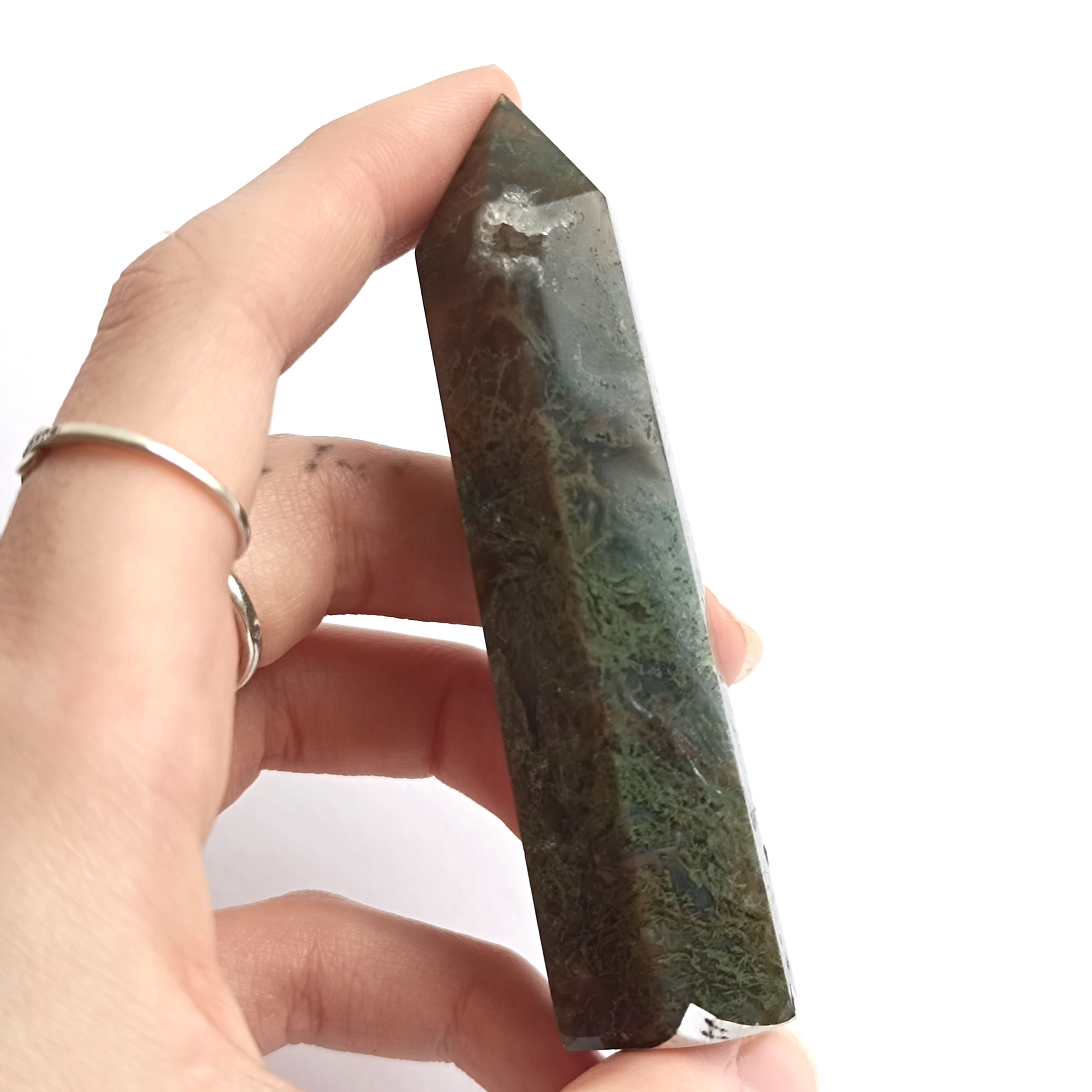 ACHÁT MECHOVÝ obelisk č.3 69,7g