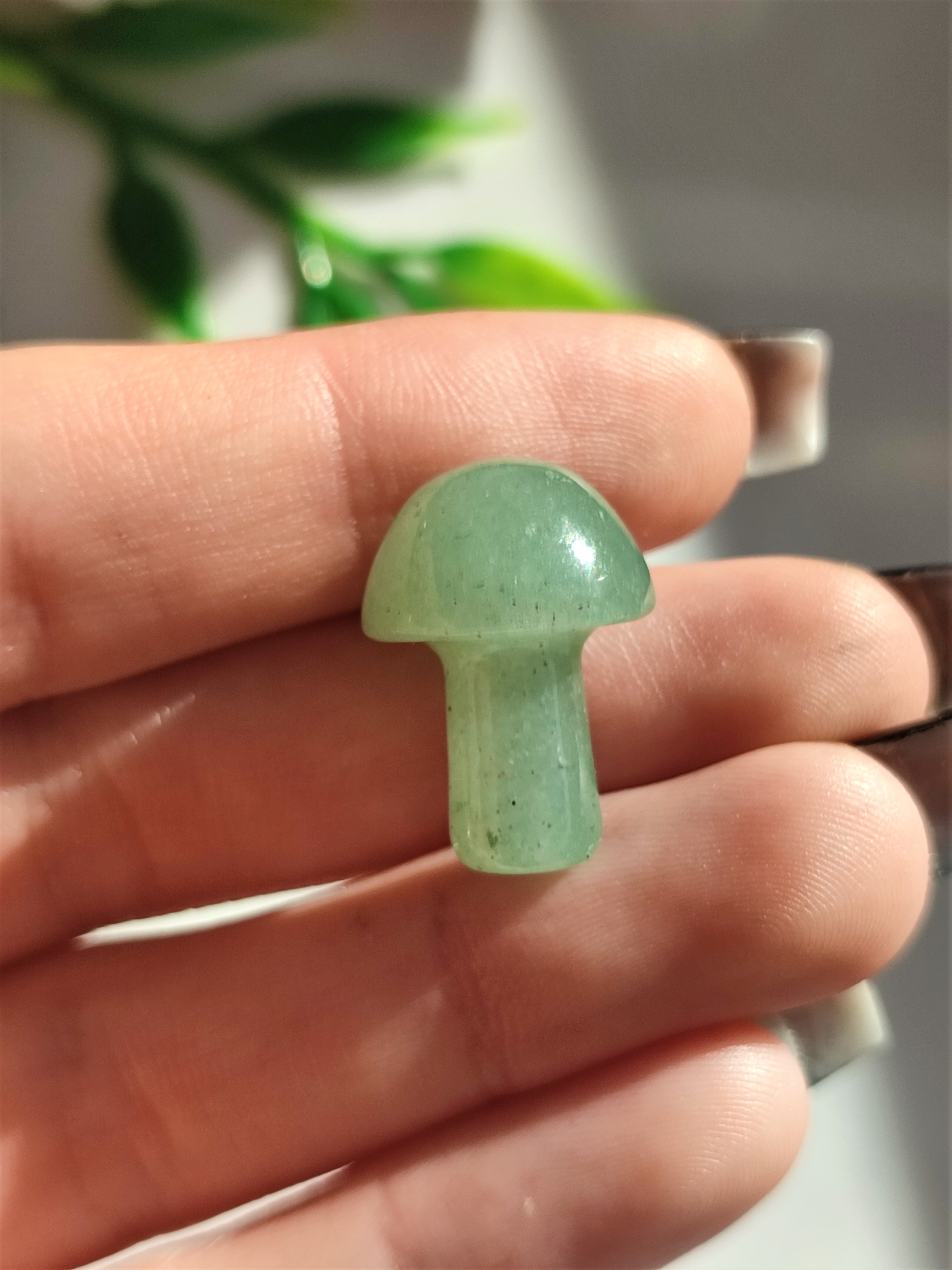 AVANTURÍN ZELENÝ houbička 1,5cm