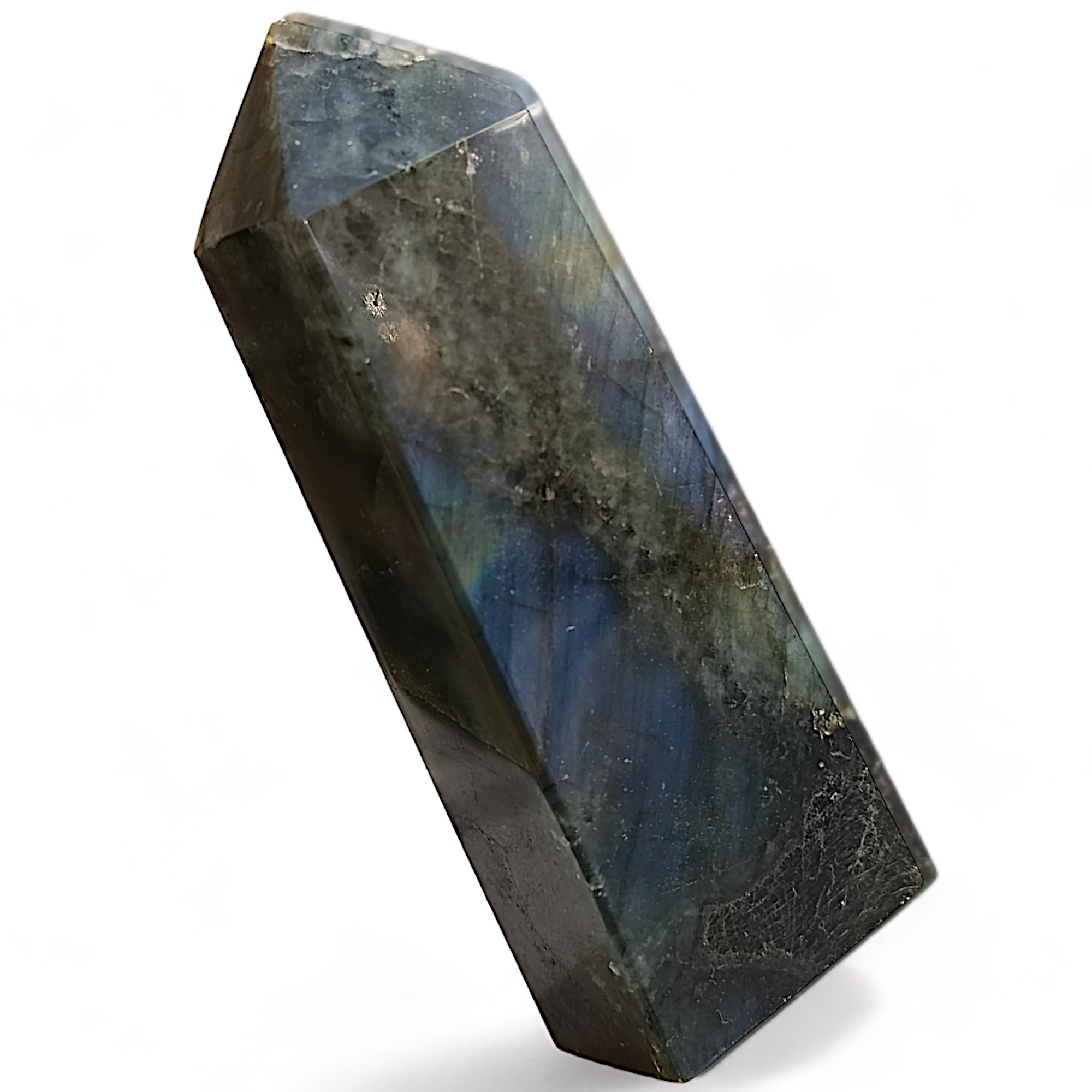 LABRADORIT obelisk 8,3cm č.10