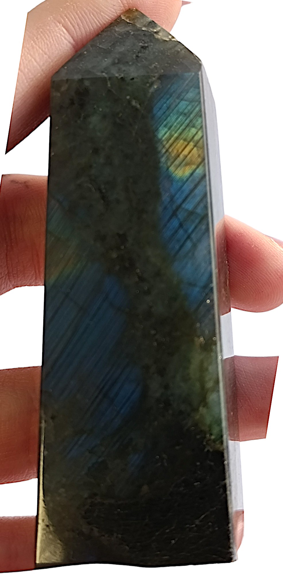 LABRADORIT obelisk 8,3cm č.10