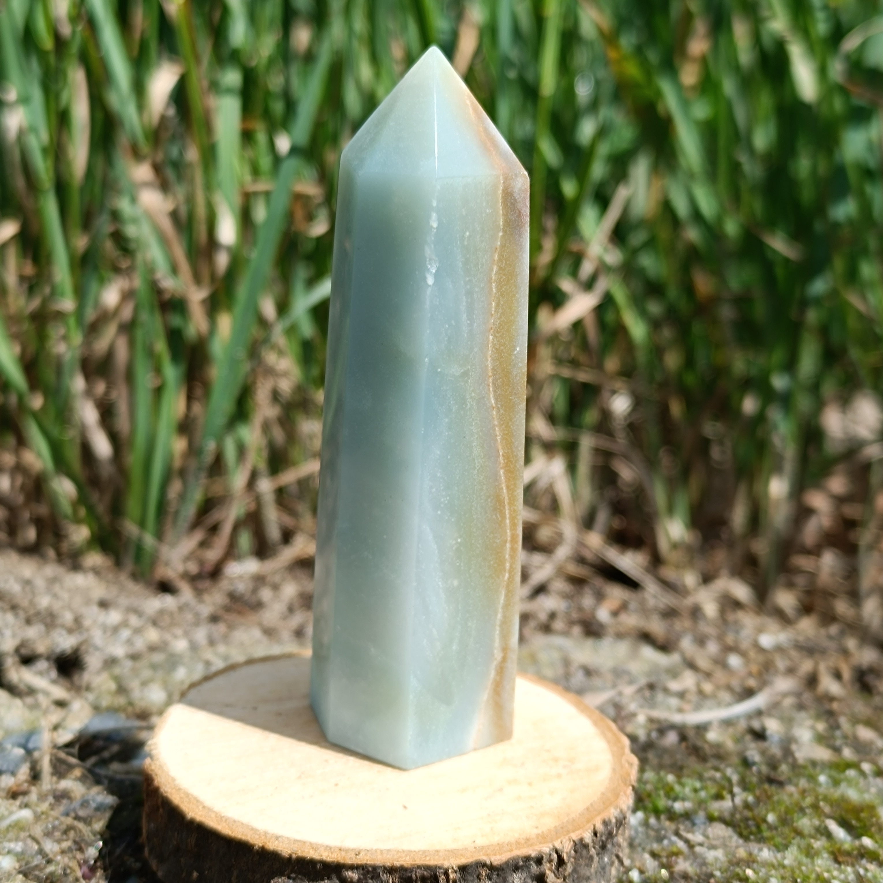 SKY BLUE KŘEMEN obelisk č. 1 85,9g