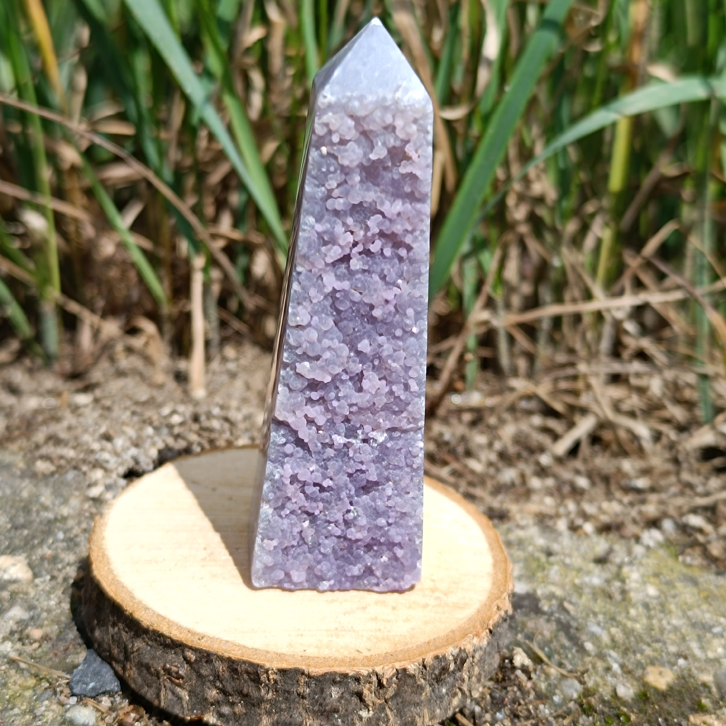 ACHÁT HROZNOVÝ obelisk polosurový č.5 53,9g