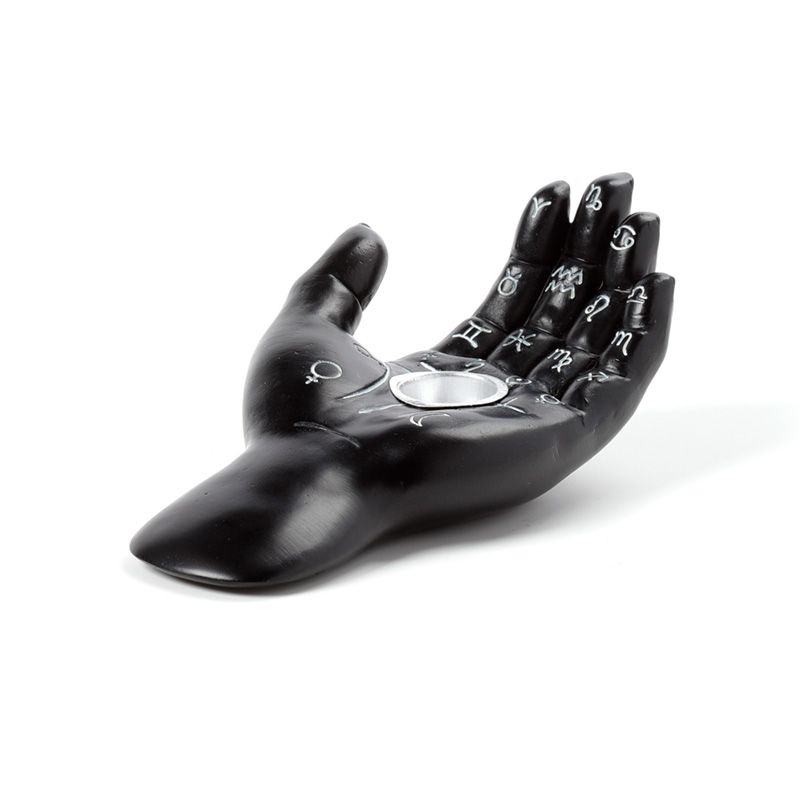 Stojan na vonné františky - Dlaň se znaky PALMISTRY