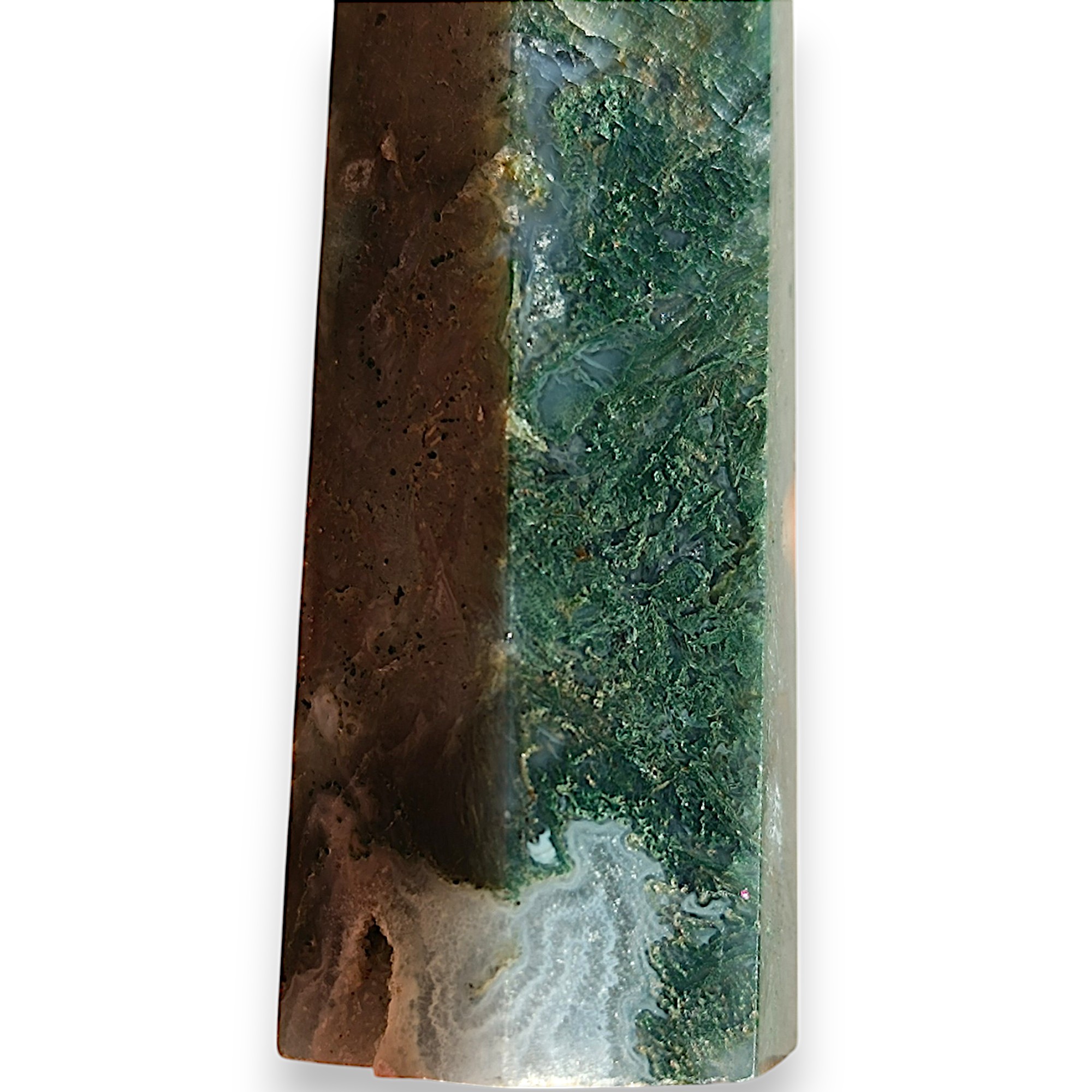 ACHÁT MECHOVÝ obelisk č.4. 90,6g