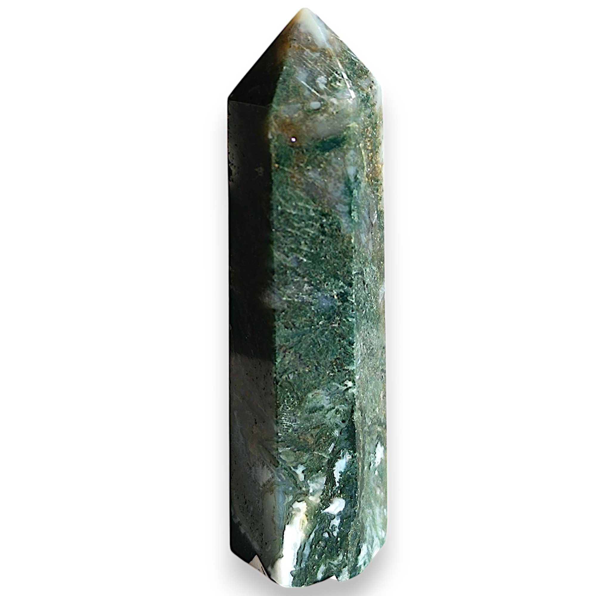 ACHÁT MECHOVÝ obelisk č.4. 90,6g