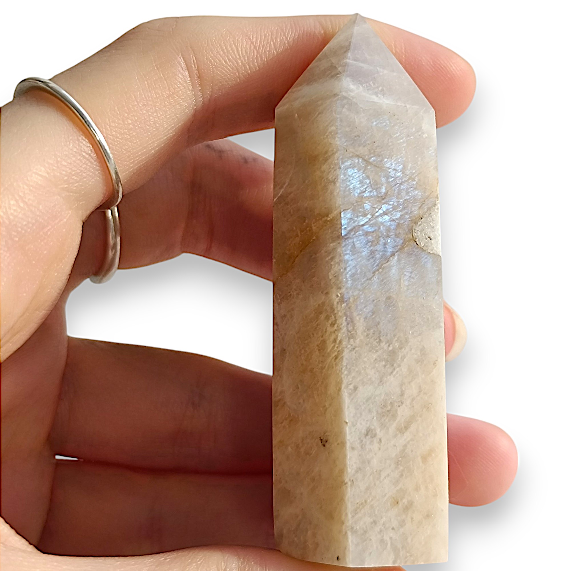 BROSKVOVÝ MĚSÍČNÍ KÁMEN obelisk č.5. 63,1g