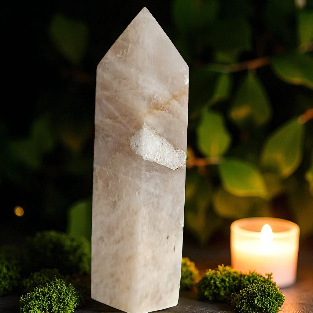 BROSKVOVÝ MĚSÍČNÍ KÁMEN obelisk č.5. 63,1g