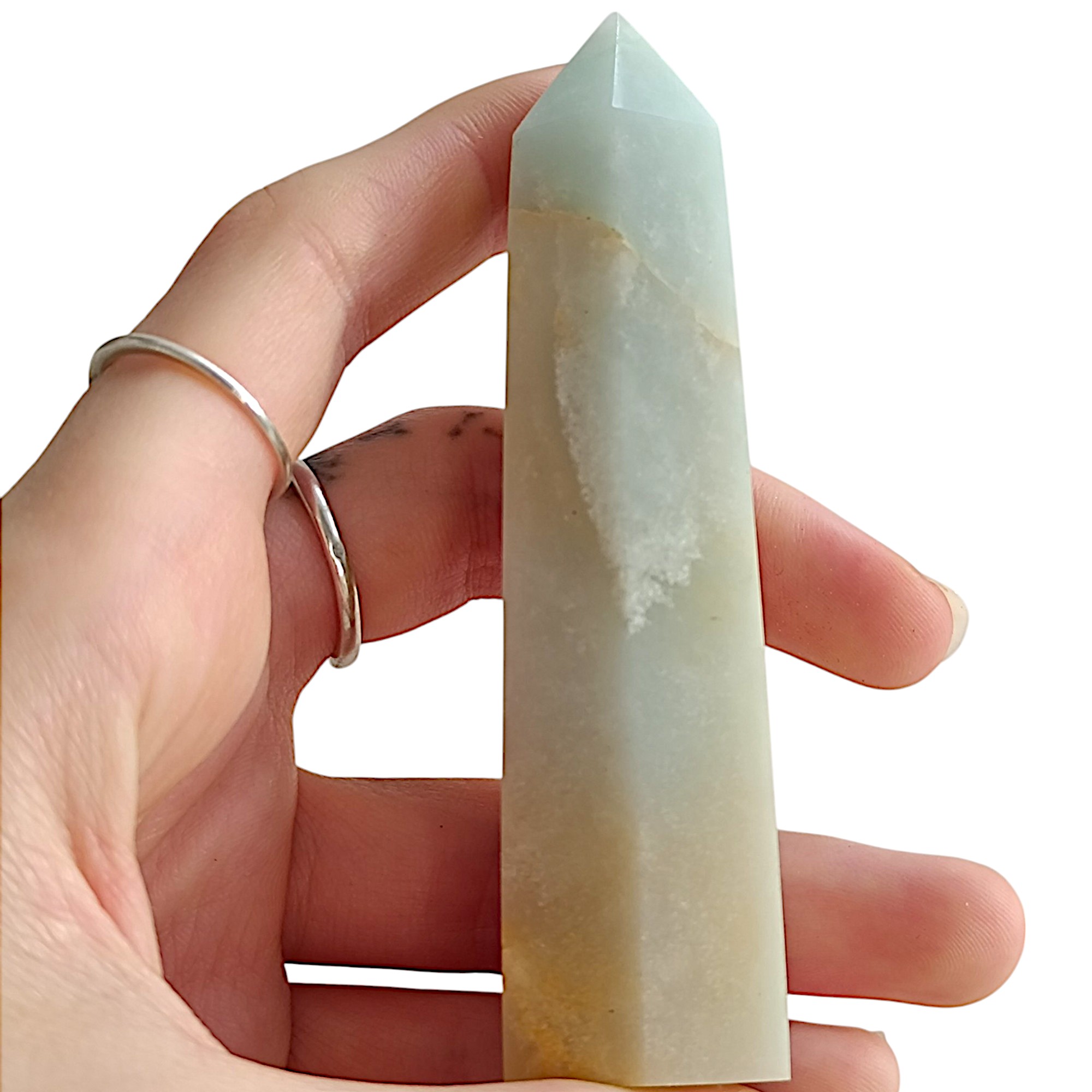 SKY BLUE KŘEMEN obelisk č. 2 85,8g