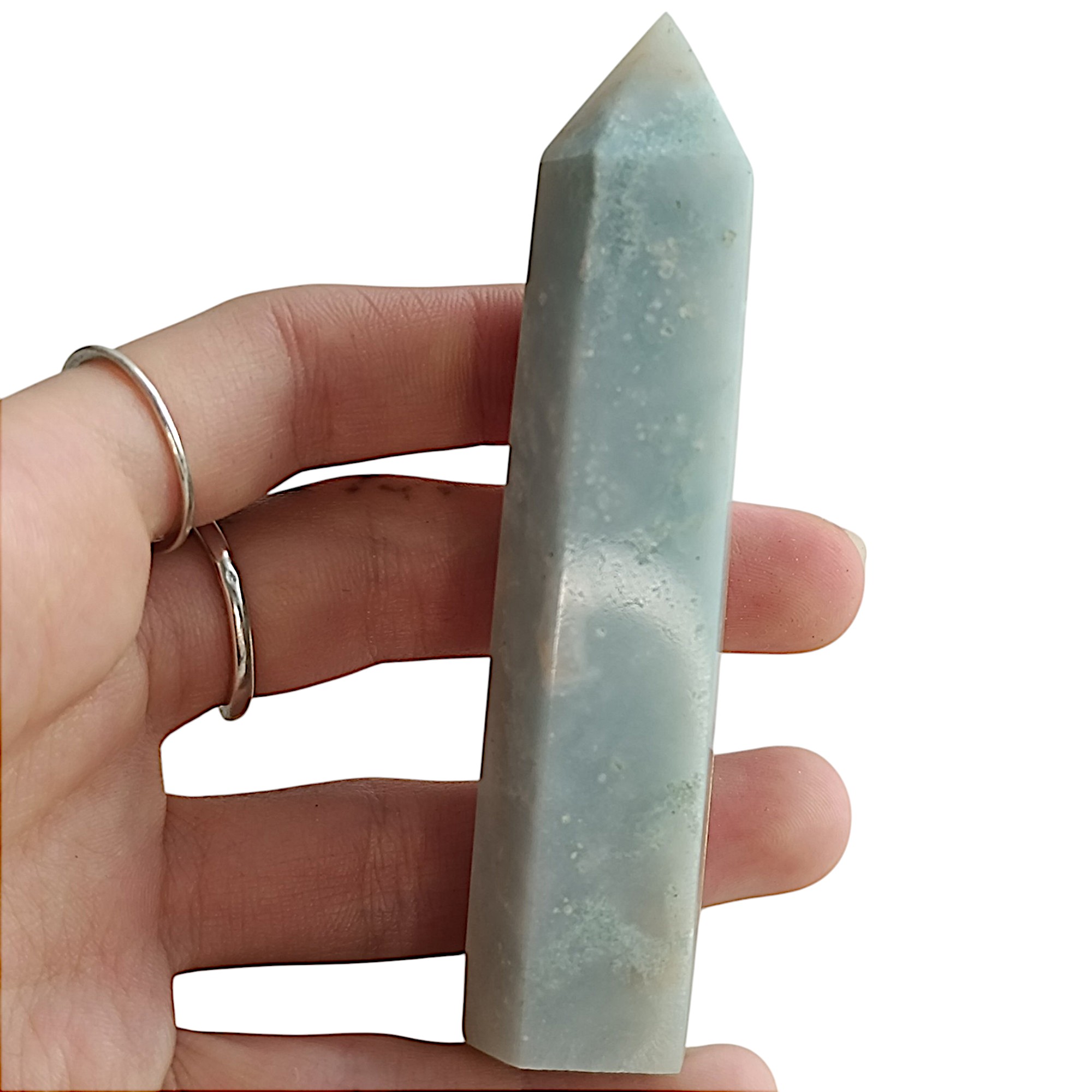 SKY BLUE KŘEMEN obelisk č. 3 82,5g