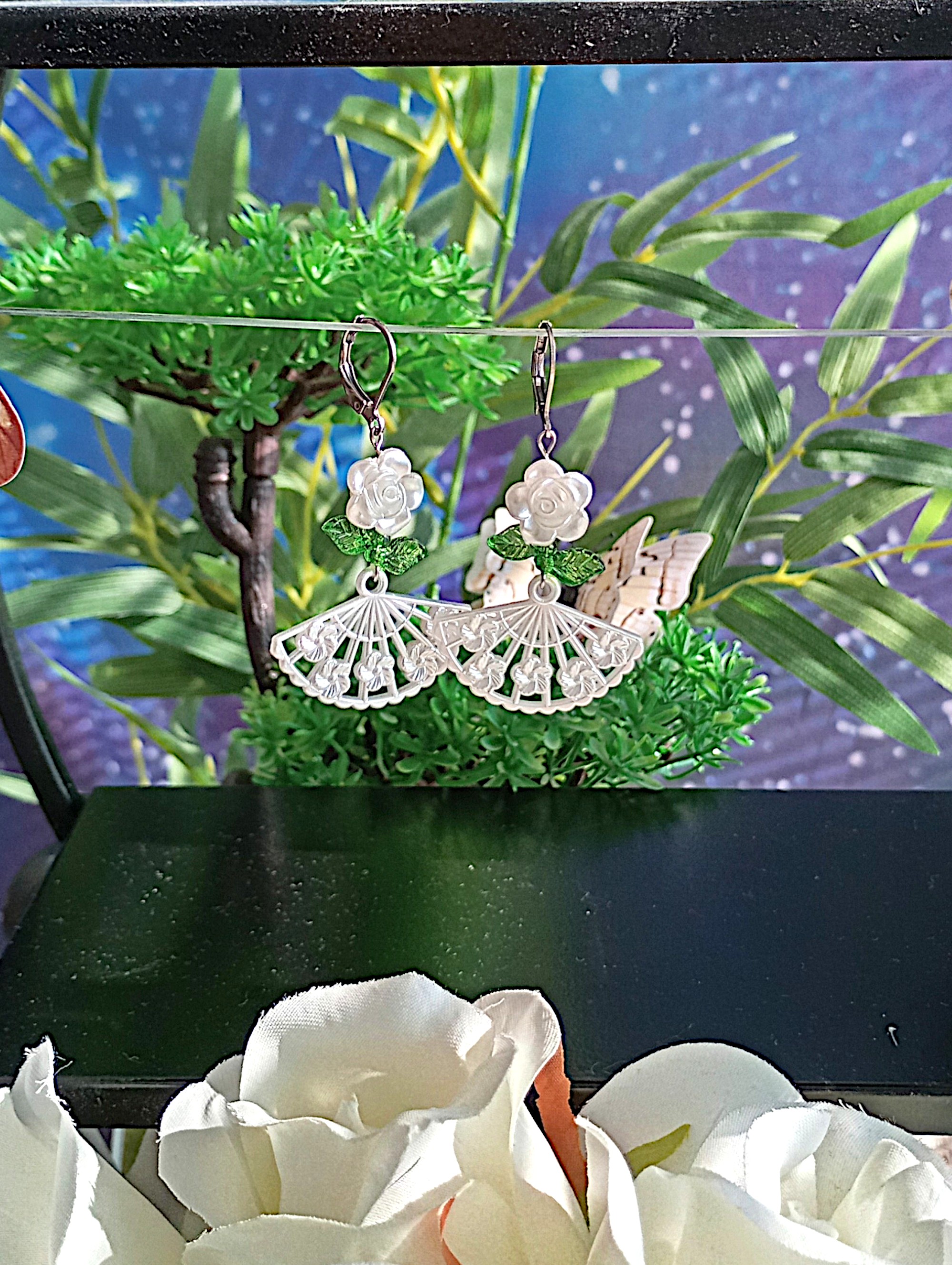 Náušnice Blossom Fan