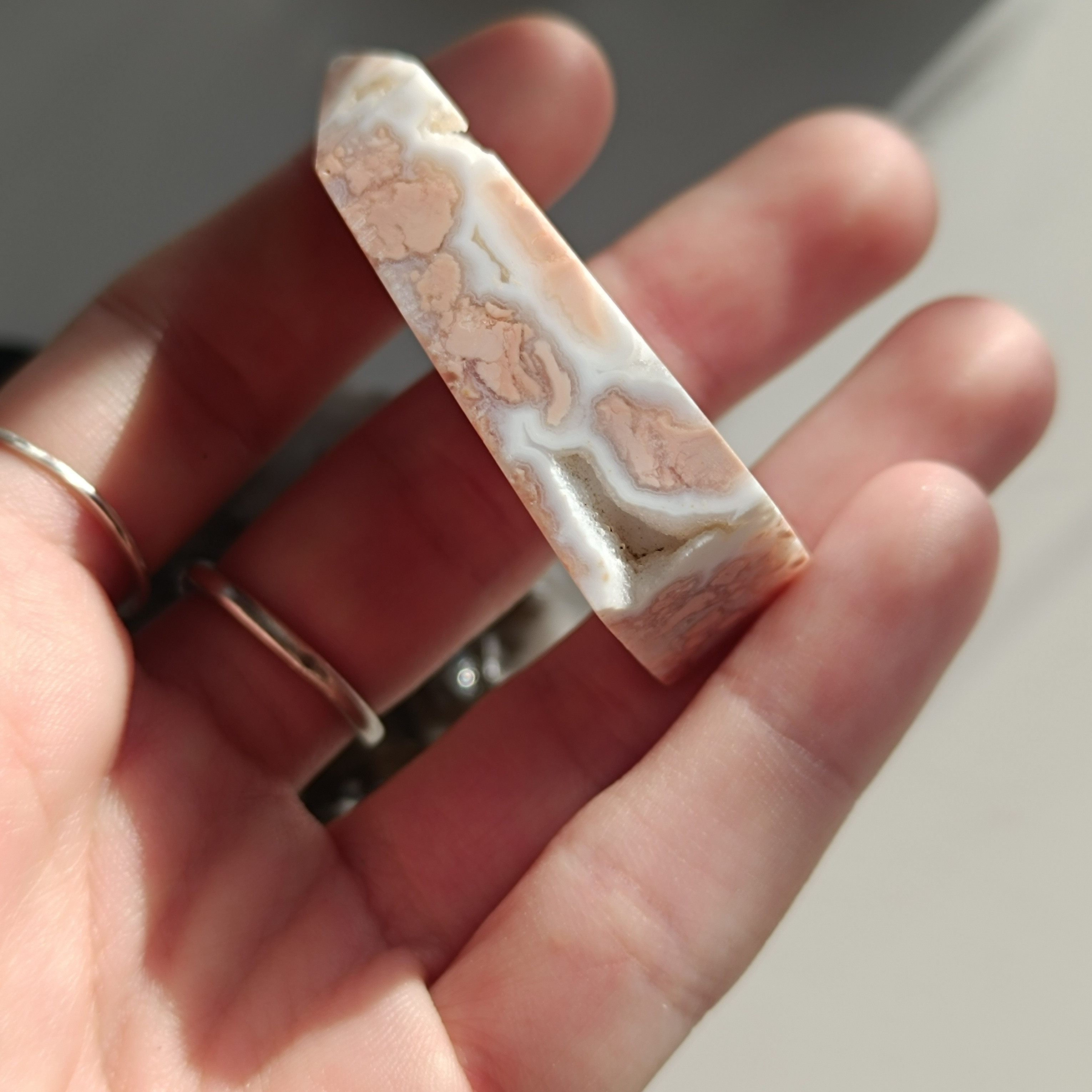 COTTON CANDY achát - obelisk č.1 32,7g
