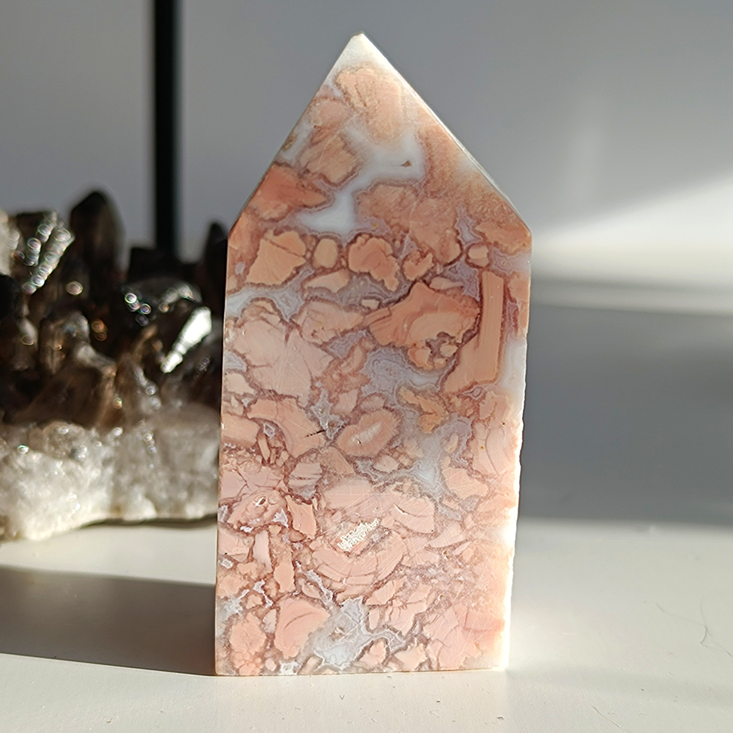 COTTON CANDY achát - obelisk č.1 32,7g