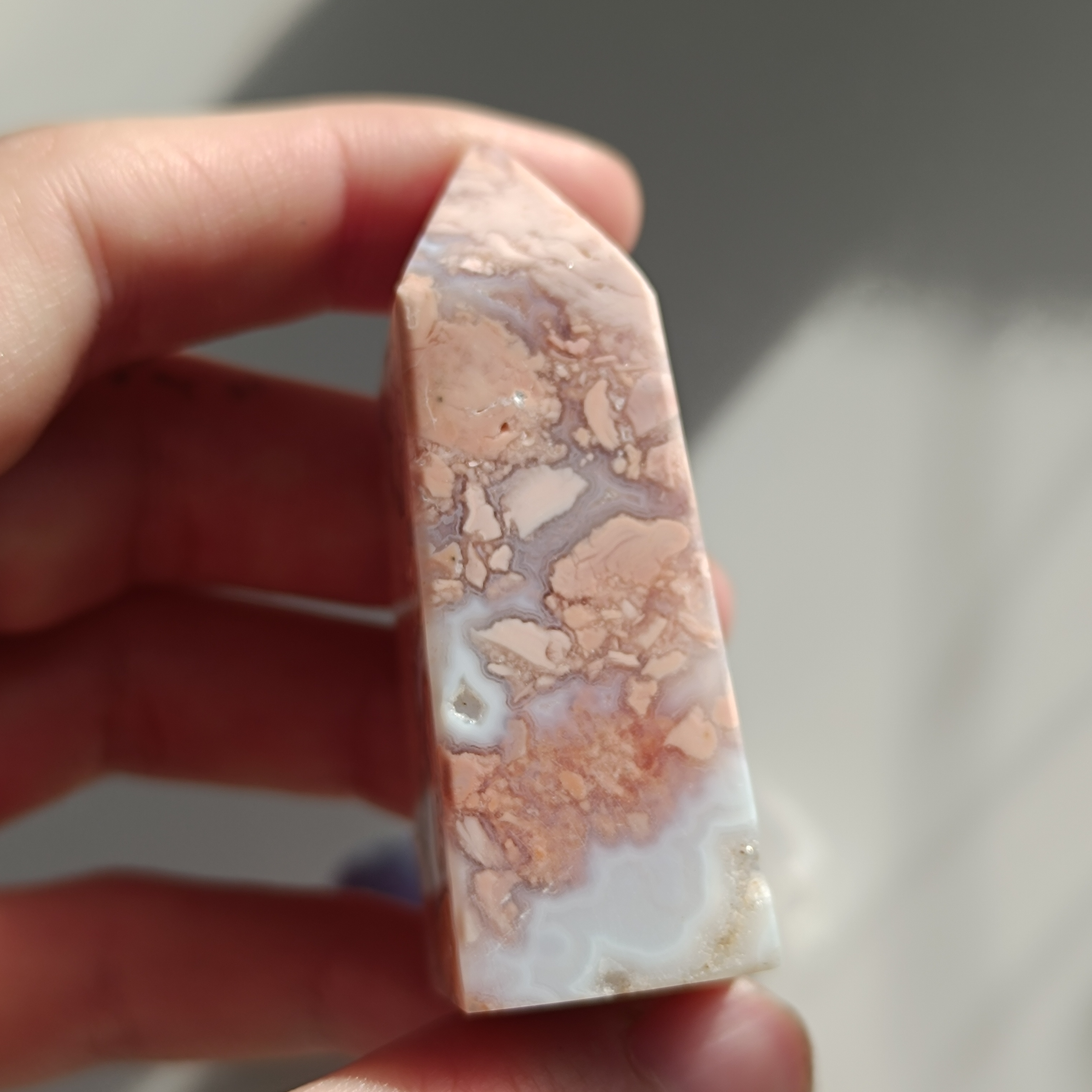 COTTON CANDY achát - obelisk č.3 59,6g