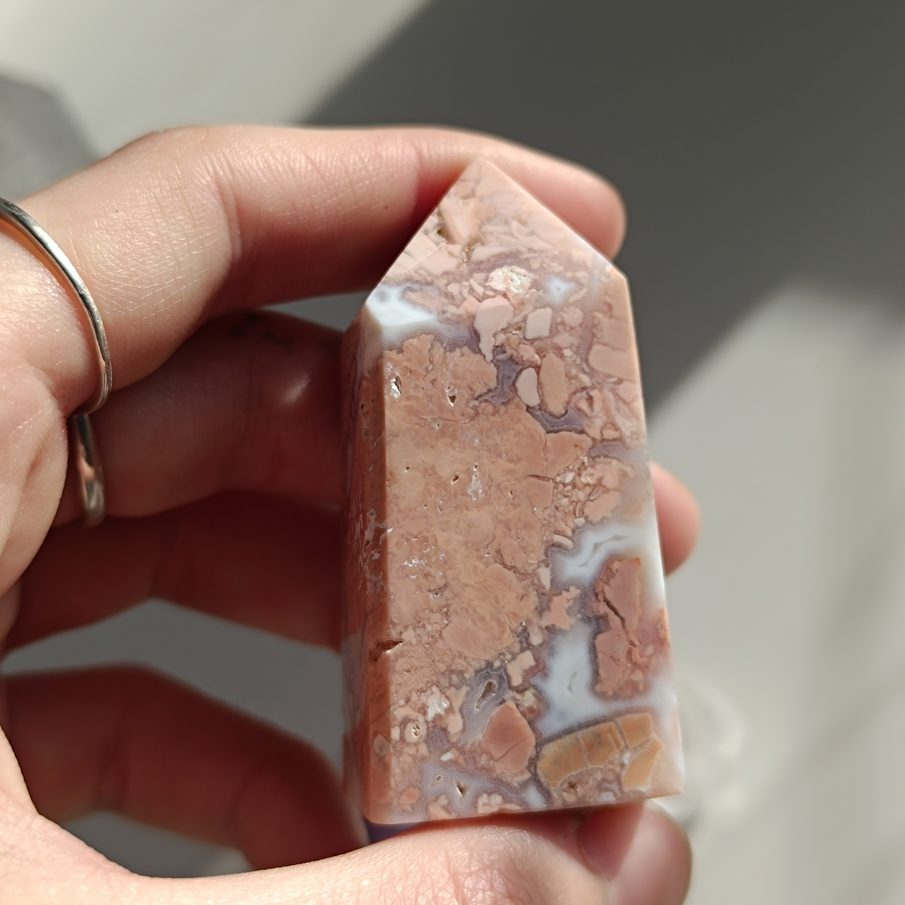 COTTON CANDY achát - obelisk č.3 59,6g