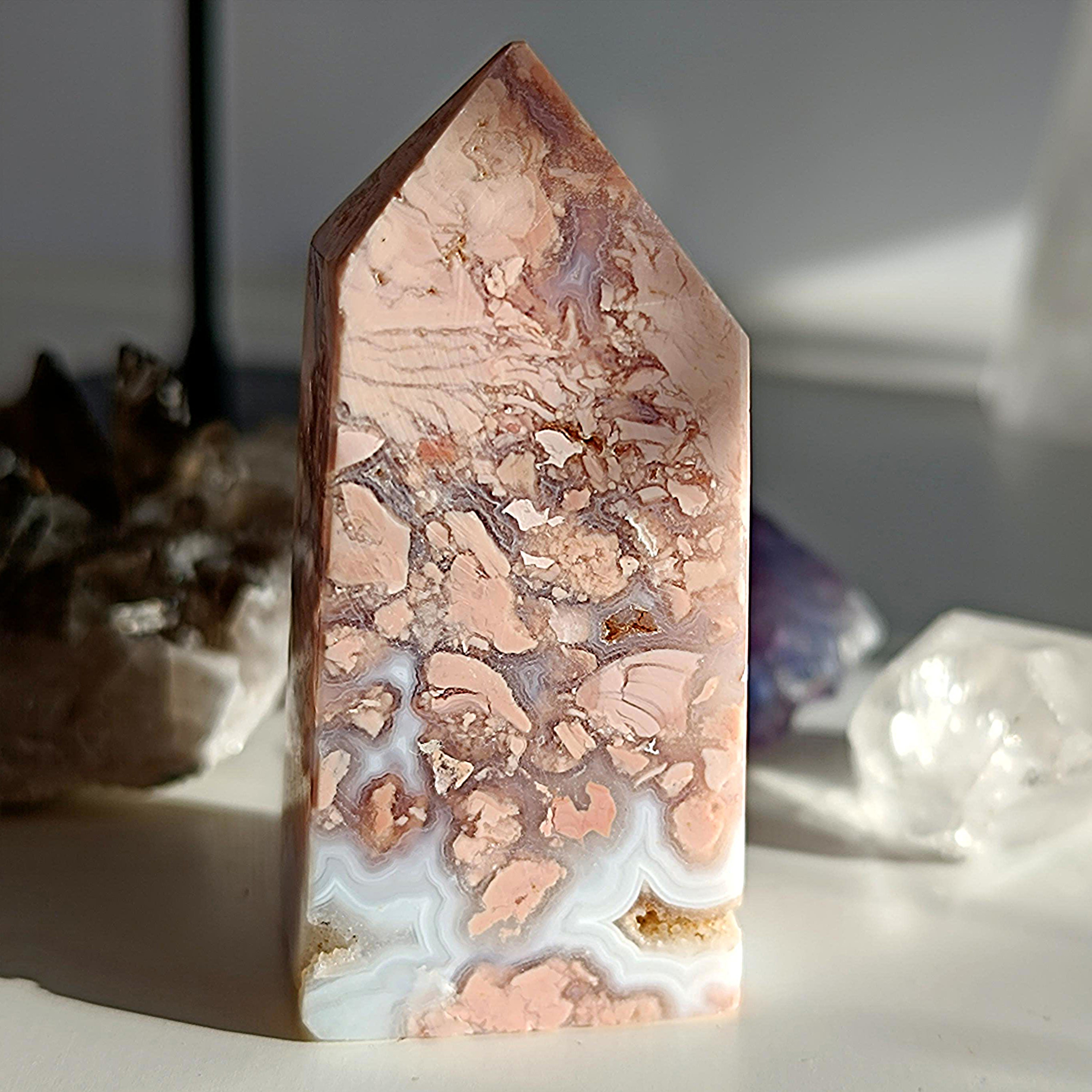 COTTON CANDY achát - obelisk č.3 59,6g