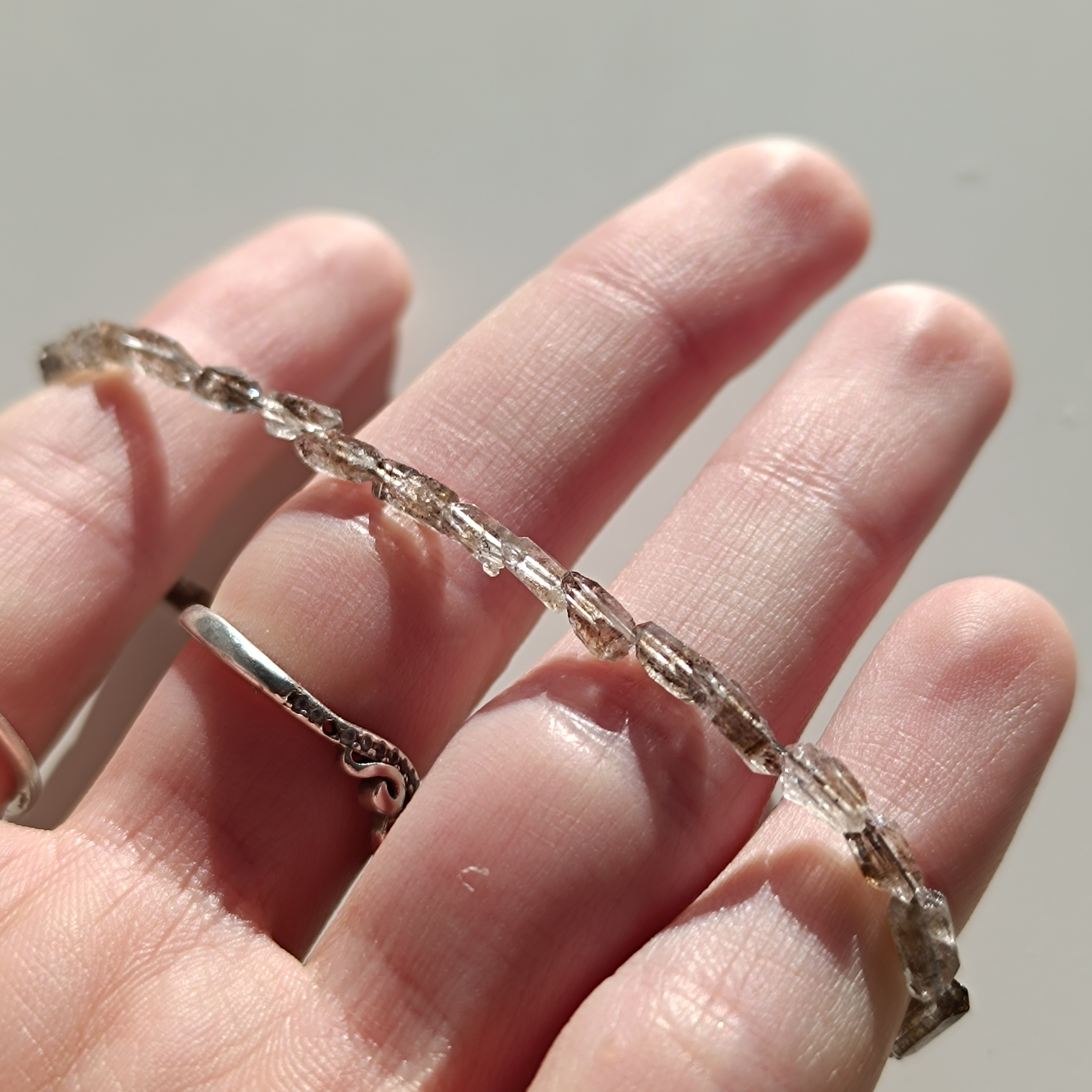 Náramek - Herkimer diamond křišťál