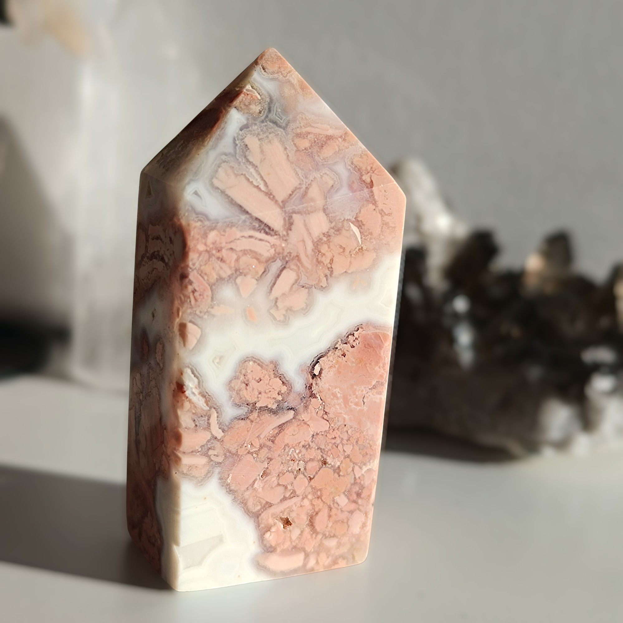 COTTON CANDY achát - obelisk č.6 50,8g
