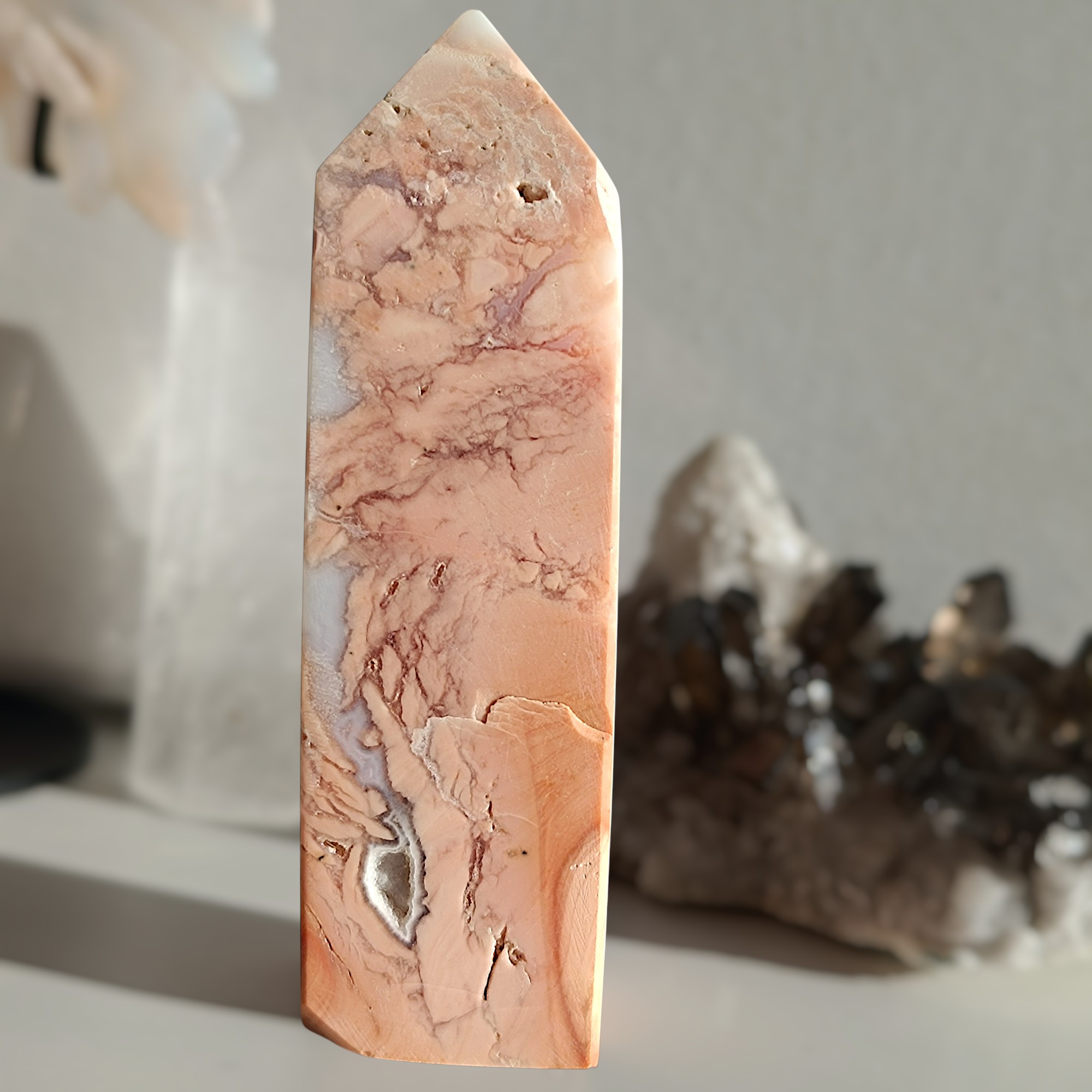 COTTON CANDY achát - obelisk č.7 54,4g II. jakost