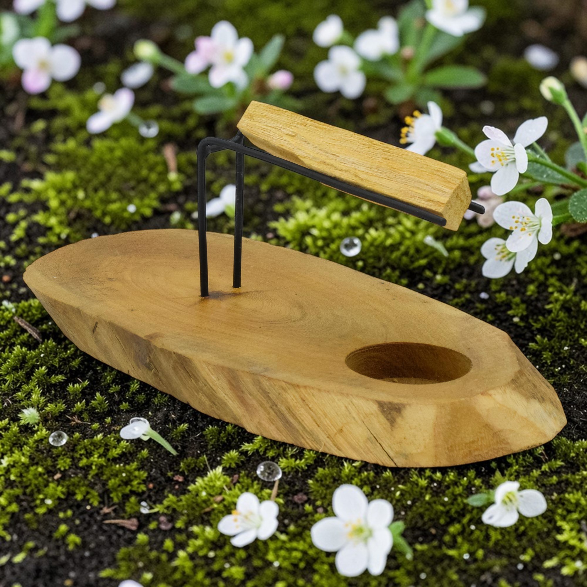 Designový stojan na Palo Santo a byliny – Přírodní dřevo Gamal