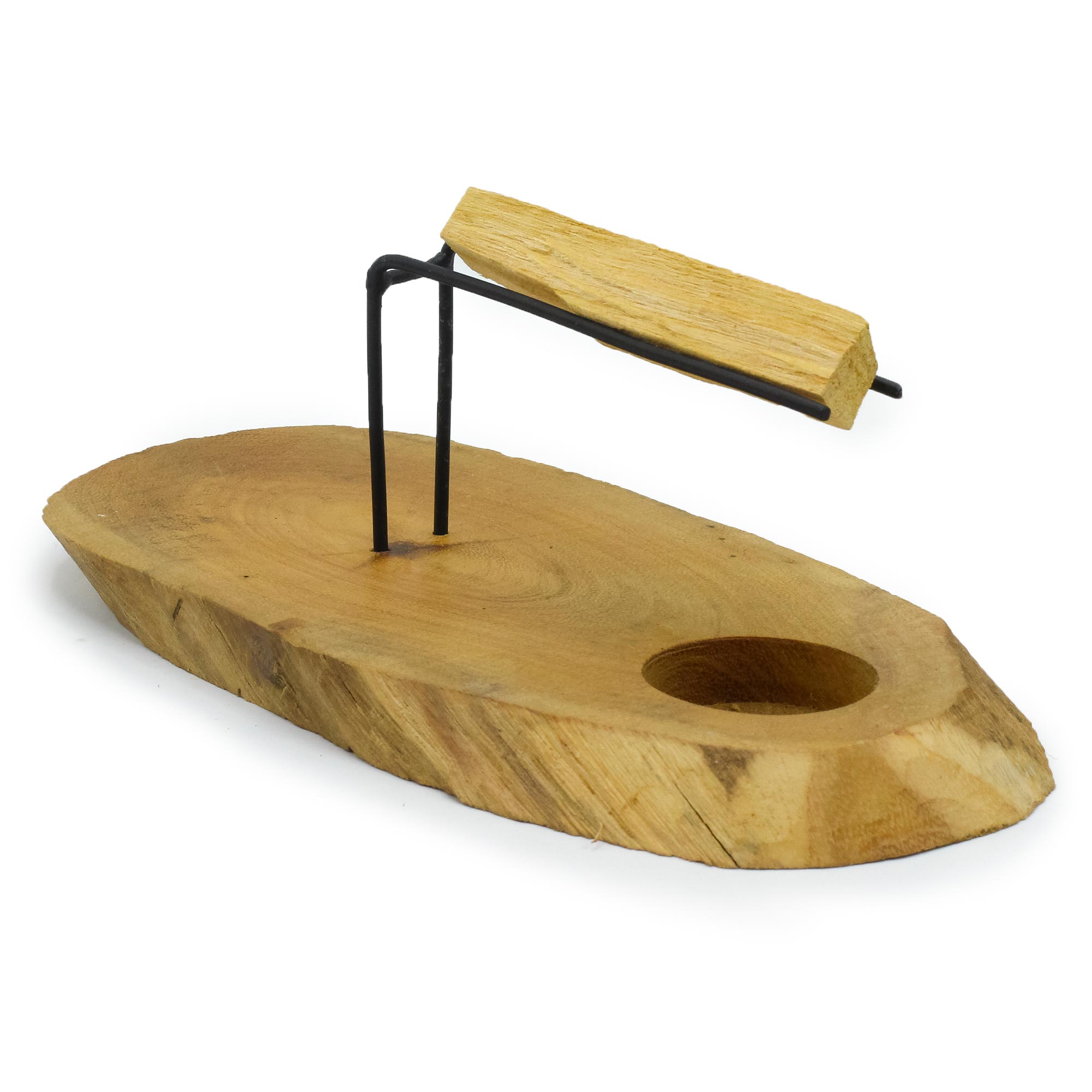 Designový stojan na Palo Santo – Přírodní dřevo Gamal zelené