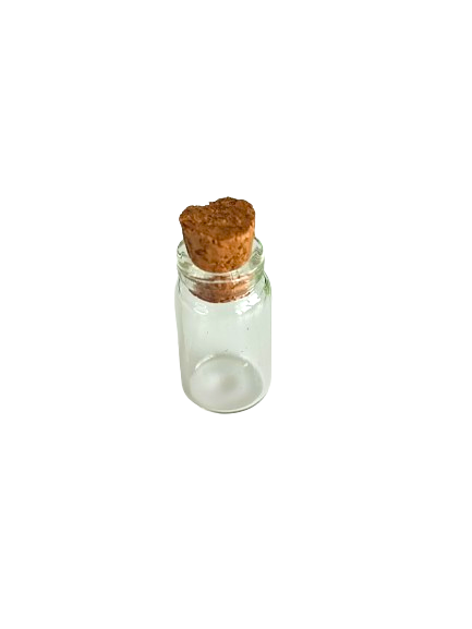 Mini lahvička s korkovým uzávěrem